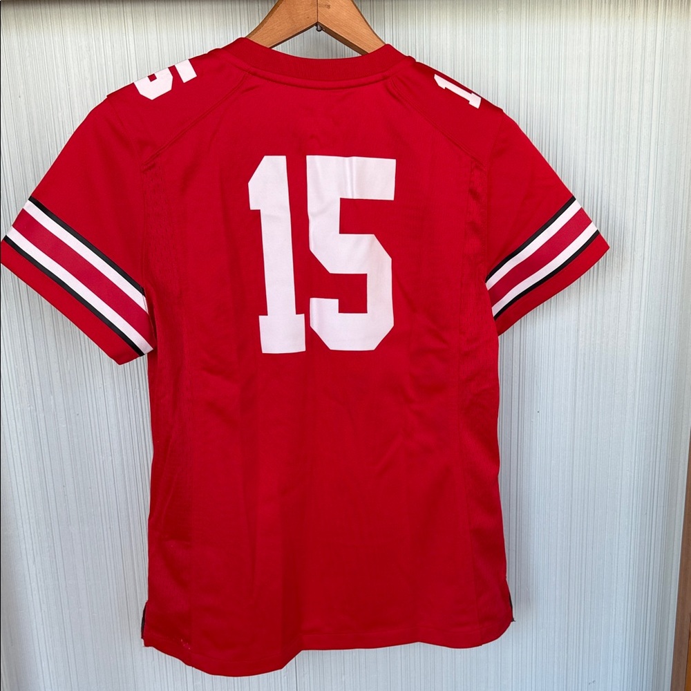 Official Nike Team Ohio State Red and White #15 Sports Jersey Women's Medium - Picture 4 of 8